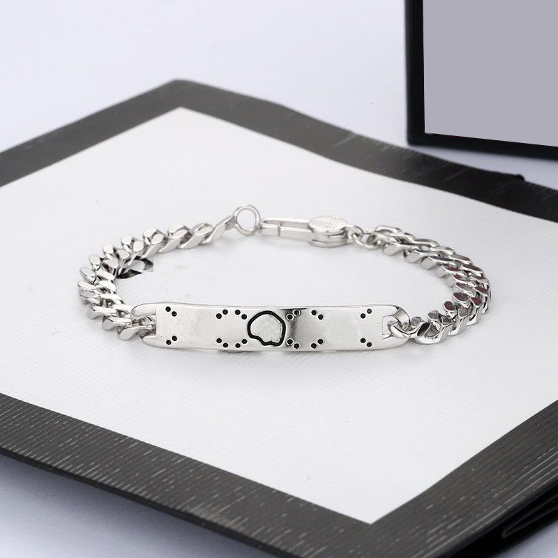

New Classic Charm Bracelet Silver G Accessory Bracelet Men's and Women's Skull Bracelet Hip Hop Bracelet Valentine's Day gift