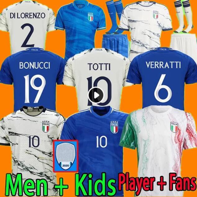 

Italys soccer jerseys 2023 Italian jersey SCAMACCA IMMOBILE CHIESA football shirts RASPADORI JORGINHO BARELLA BASTONI VERRATTI Maglia italiana national team, 23/24