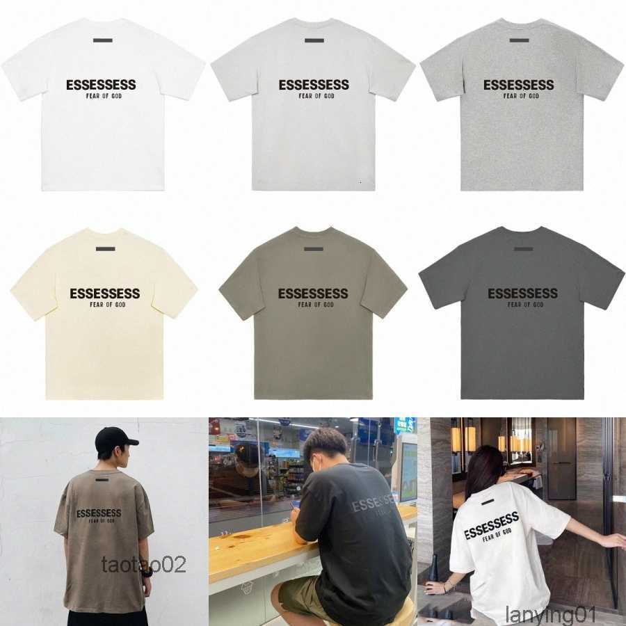 

Summer Essentail t Shirt Designers Essen Casual Shirts Men Women Luxury Shorts Tshirt Chest Print Fashion Tops Tees Ielg549g549n2y5