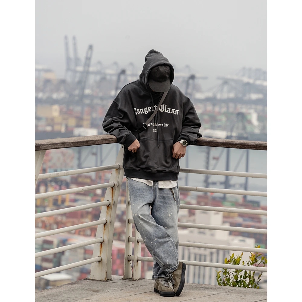 

High Quality Hoodie Men Clothing Korean Hip Hop Sweatshirt Outdoor Basketball Sport Skateboard Pullover Streetwear Harajuku Male, Dark gray