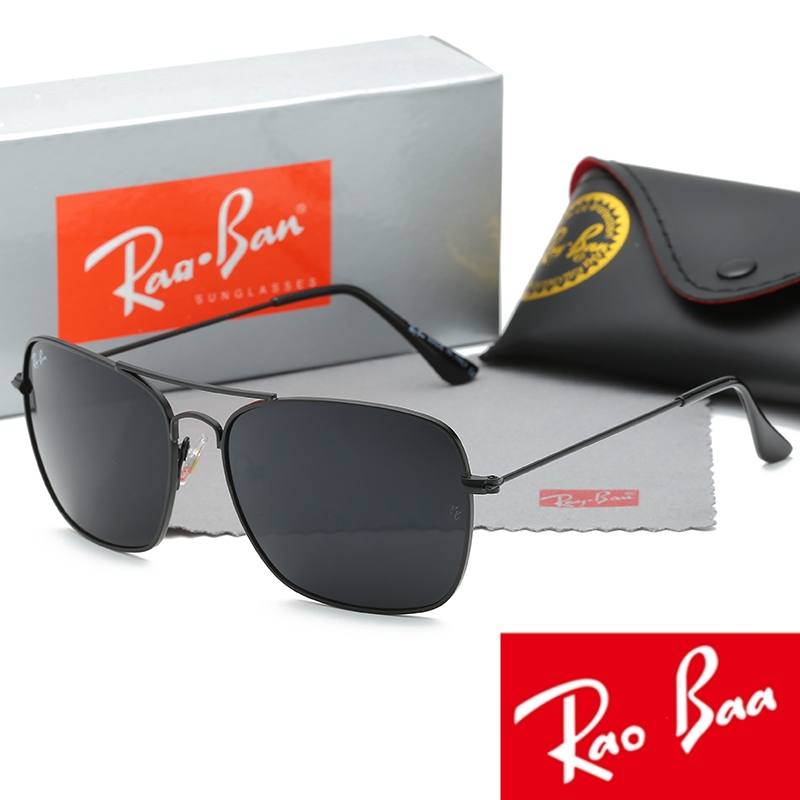 

Men Rao Baa Sunglasses Classic Brand Retro Sunglasses Luxury Designer Eyewear Ray Bans Metal Frame Designers Sun Glasses Woman ML 3136 with box lenses
