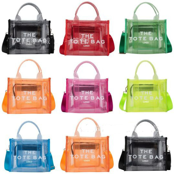 

The Mesh Tote Bag Beach Totes Marc Designer Summer Bags Top Quality Luxury Shoulder With Strap Handbag Casual Travel Spring Shopping Women Men r230308