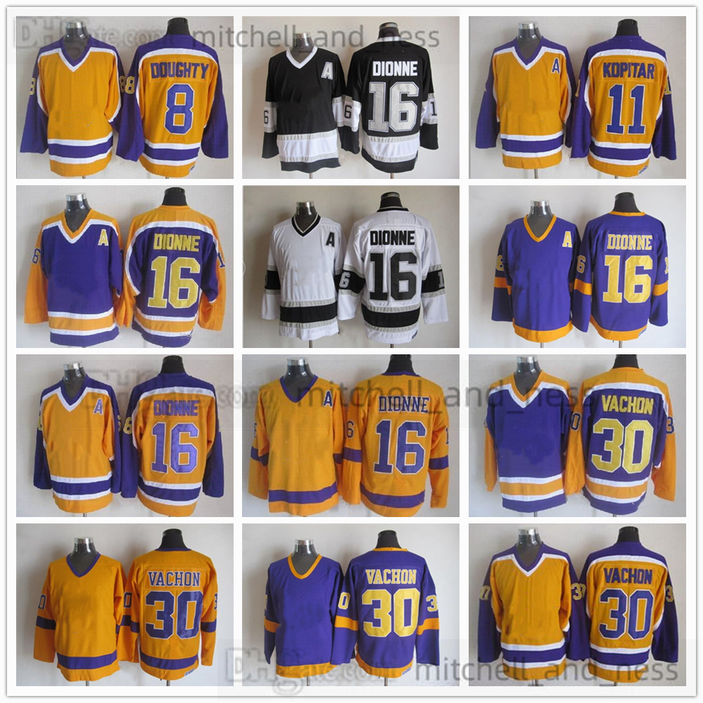 

Movie Vintage Hockey Jersey Retro CCM Embroidery 16 Marcel Dionne Jersey 30 Rogatien Vachon 11 Anze Kopitar 8 Drew Doughty Jerseys, Otherjerseys. contact seller