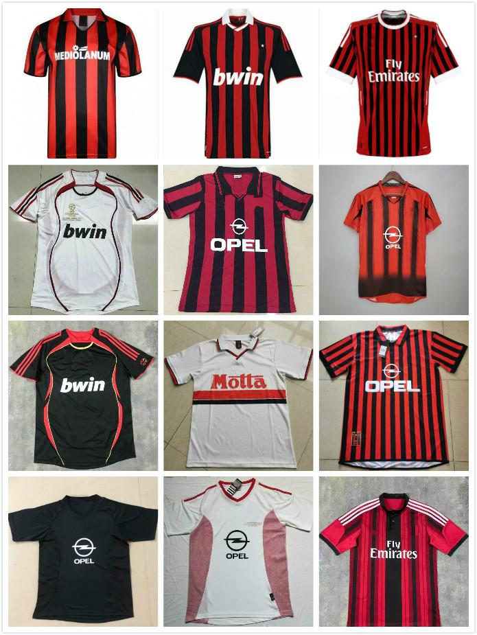 

Retro RONALDO MALDINI soccer jerseys GULLIT VAN BASTEN BARESI C. Ancelotti RIJKAARD KAKA Inzaghi WEAH Baggio BECKHAM SHEVCHENKO Nesta Seedorf football shirt