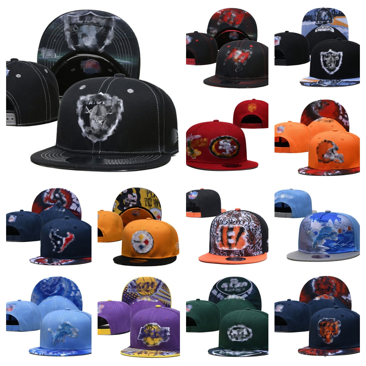 

Snapbacks Fitted hats All Teams Logo Embroidery Football Baskball Cotton letter Closed Mesh flex Beanies Fisherman Flat Hat Hip Hop Sport Casquette Snapback cap, #3