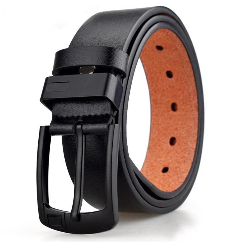 

New Outdoor designer belt Pin Buckle leather belts for men casual mens designers Jeans waist Ceinture2496, Black