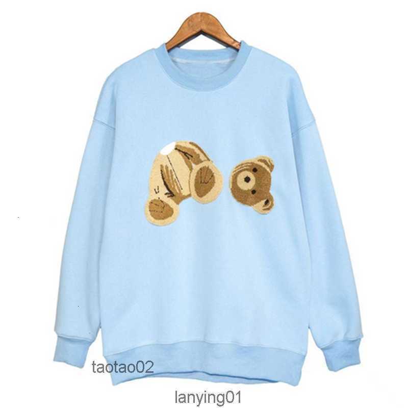 

Men' Hoodies Sweatshirts 2022 Mens Palms Designer Fleece Hoodie Flocking Leopard Print Towel Embroidery Guillotine Bear Men Angles Womr26t, 005