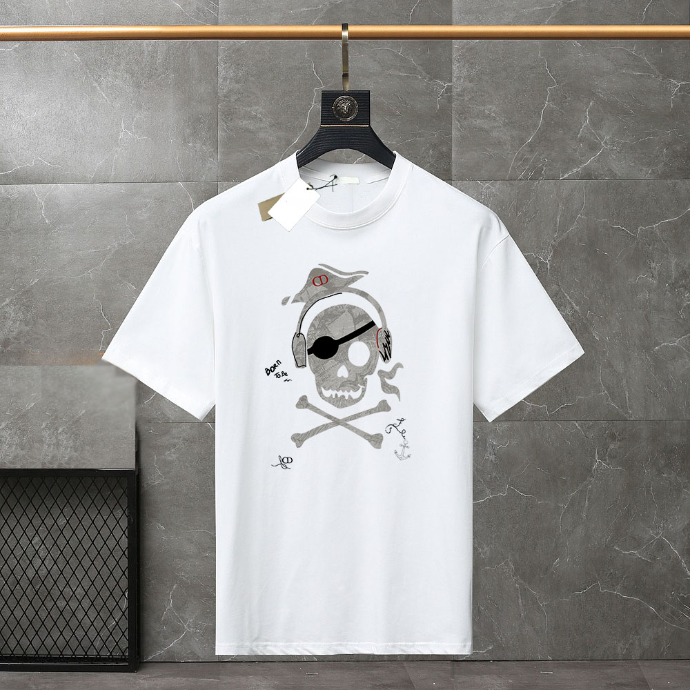 

Designer T shirt Summer short Sleeve waves Tee Men Women Lovers luxury T-shirts Fashion senior Pure cotton high quality Top large size XS-3XL DLOR#06, 01