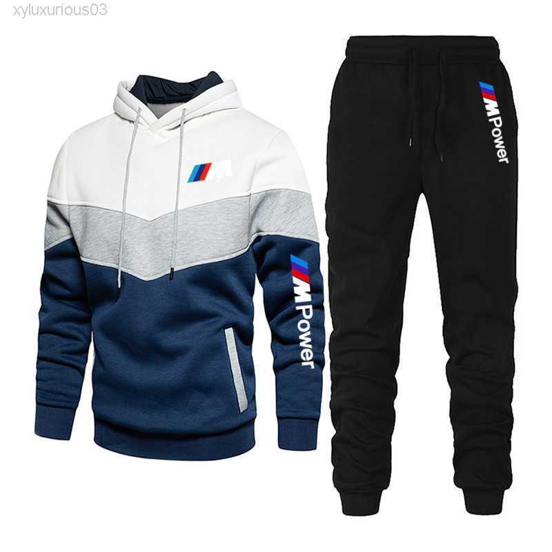 

Male Sport Mark Casual Ensemble Autumn Bmw Hoodies Pants From Two Pieces Combined Sports Clothes in Men' Fashions, 13