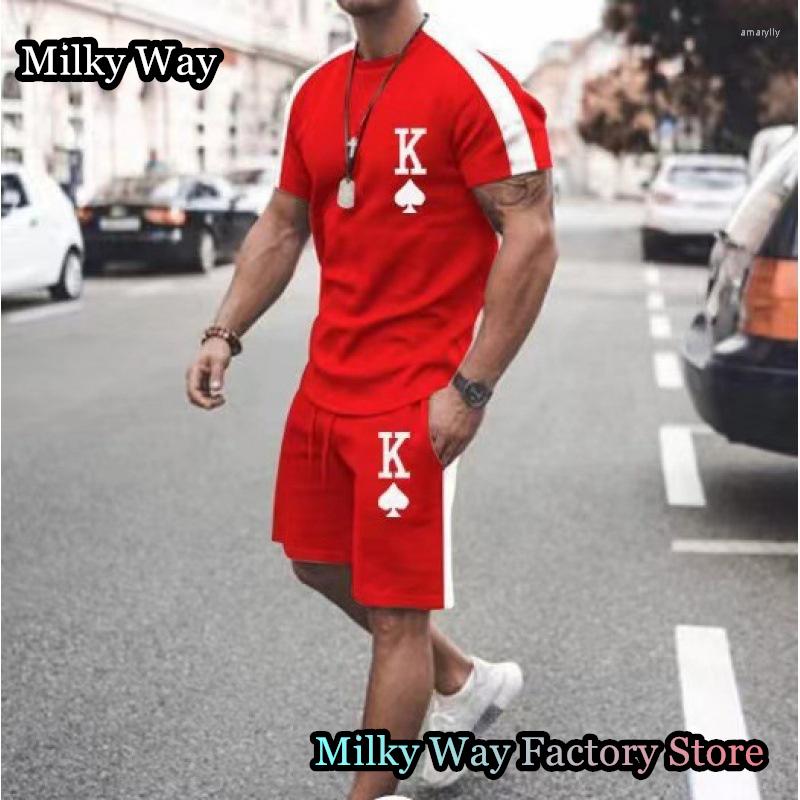 

Men's Tracksuits Men's Summer Solid Color Tracksuit 2 Pieces T-Shirt Shorts Set Fashion Jogging Suit Oversized Clothing Casual Outfit, 01(8)