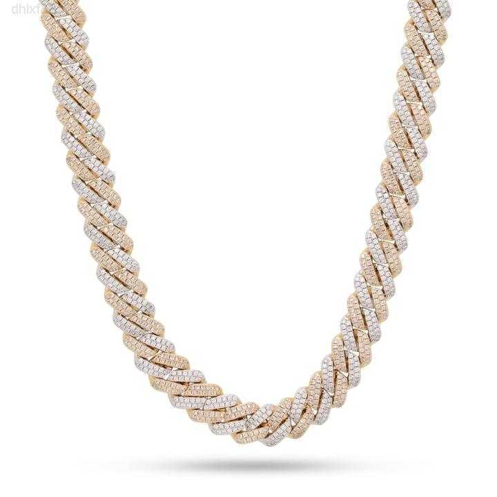 

Hip Hop Jewelry Moissanite Cuban Necklace Ice Out Diamond Cuban Link 18-26mm Iced Miami Cuban Chain