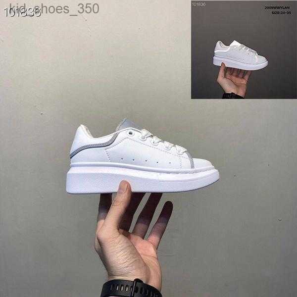 

Kids Shoes Fashion White Red Black Dream Blue Single Strap Outsized Youth Sneaker Rubber Sole Soft Calfskin Leather Lace-up, #4