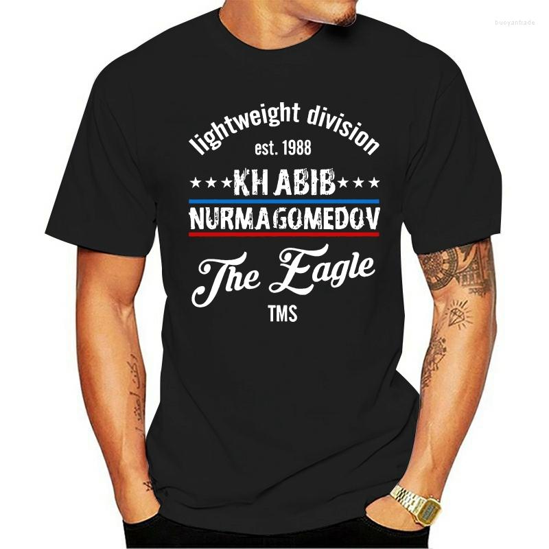

Men's T Shirts Khabib Nurmagomedov Tshirt The Eagle Est 1988 Short Sleeve, Blackmenx208895