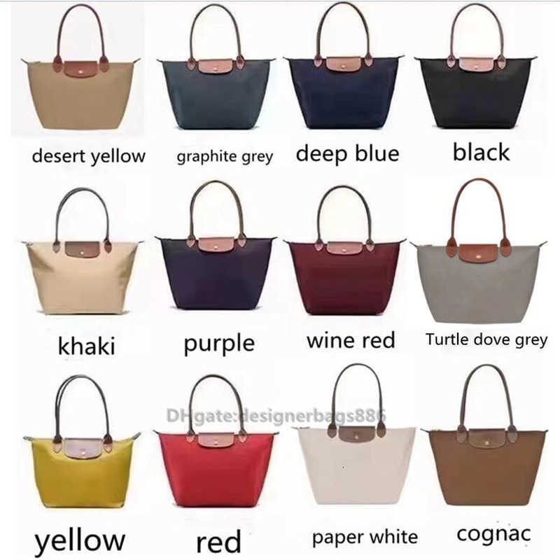 

LE PLIAGE tote bags High quality handbags Large capacity Fashion Embroidery horse Waterproof Nylon Clearance Wholesale 70th Anniversary woman designer bag purse, 70th 300 gun grey