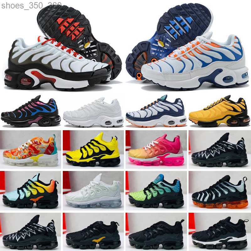 

2023 TN Kids shoes Triple black Infant Sneakers Rainbow Children sports shoes girls and boys High quality Tennis trainers 28-35, Standard size