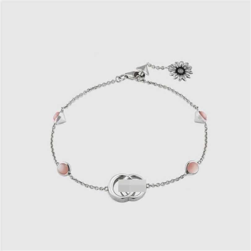 

2023 Designer New Jewelry Double Bracelet 925 Sterling Silver Fashion Men's and Women's Old Versatile Bracelet Daisy Home Bracelet