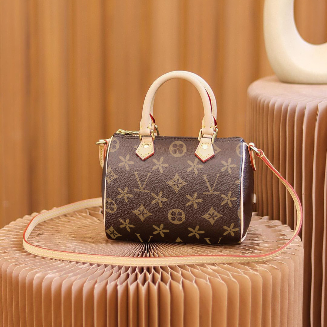 

Shoulder bags M81085 NANO SPEEDY Luxury Designer Women Men Genuine Leather clutch purses wallet handbag Mini travel Luggage Bags cross body envelope chain Hobo Tote, Blue embossing