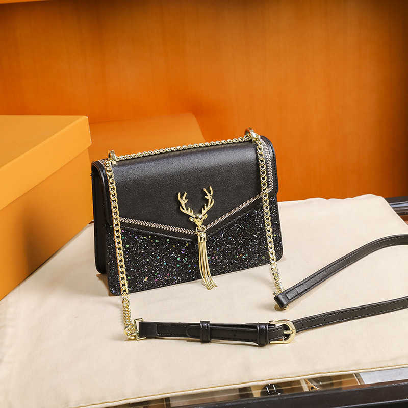 

Hong Kong Brand Bag Women's 2022 New Fashion Women's Bag Premium Fashion staghorn Women's One Shoulder Crossbody Bag Summer, Pink11