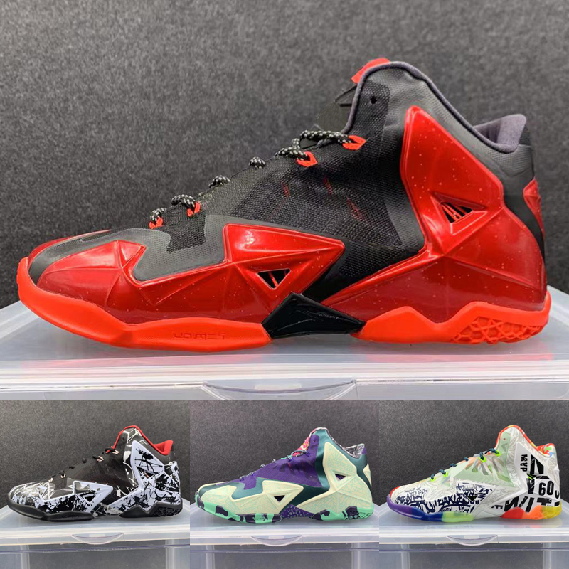 

Basketball Shoes XI 11 Elite What The Graffiti 11s All-Star Game Heat Away Sports Sneakers Trainers Size 40-46, As photo 4