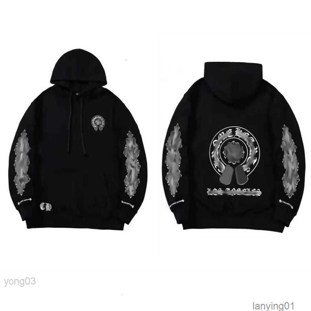 

Designer Hearts Hoodie Chromes Mens Hoody Clothing Hoodies Hooded Ch Cross Flower Arm Front Printed Pocket ZipperE215