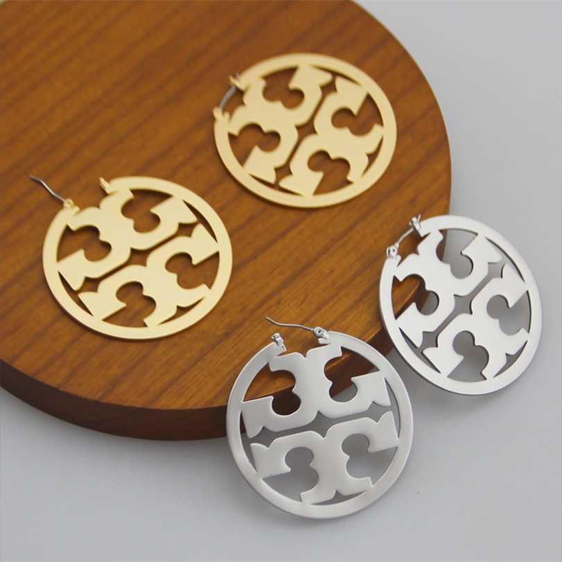 

2023 Designer New Tb jewelry round large earrings