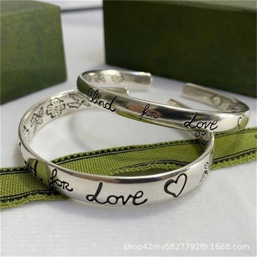 

2023 Designer New Fashion jewelry fearless Bracelet flower old wide narrow version male and female lovers