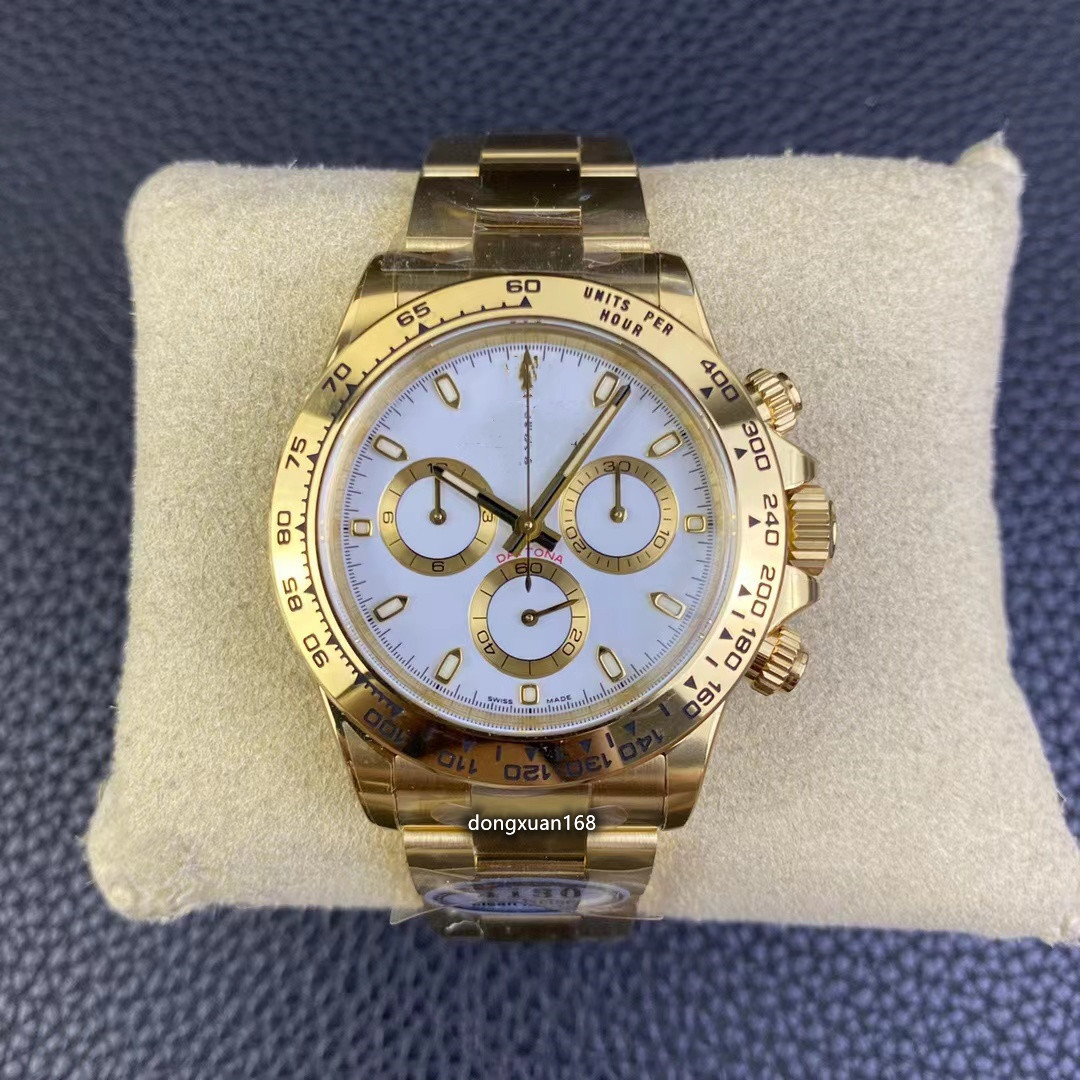 

Clean factory watch diameter 40 mm thick 12.2 mm equipped with 4130 movement minute second timing display power storage 72 hours 904 steel, As shown