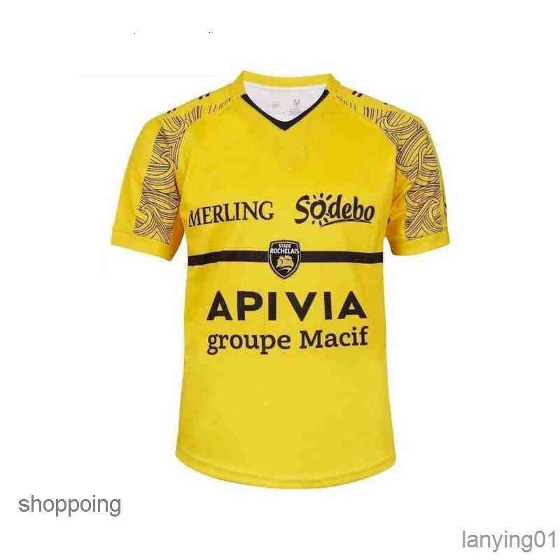 

2022 New Men' t Shirts P2l6 La Rochelle 2021/22 Stade Rochelais Home Rugby Training Jersey Size ---5xl18a9axwsqho2