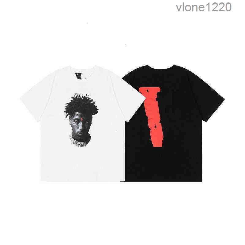 

x youngboy co Men' T-Shirts portrait print back white short sleee loose men and women Tee Hip Hop Loose Large Letter Loers