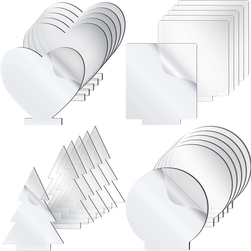 

Greeting Cards 10pcs Clear Acrylic Led Night Light Panel Desktop Diy Night Light Card Holiday Handmade Gift 2mm Blank Board Party Decoration 230317
