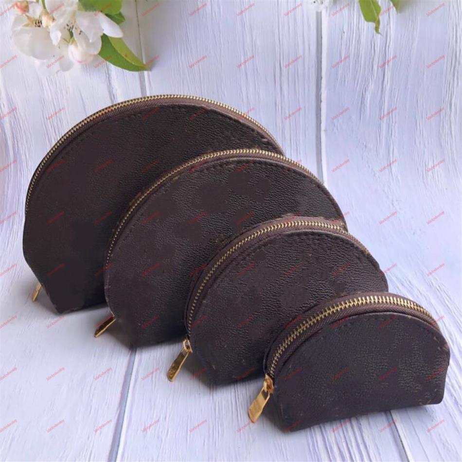 

4pcs set Luxurys Bags Women cosmetic Purse organizer famous travel pouch make up bag ladies fashion cluch purses organizador toile256c, Black grid