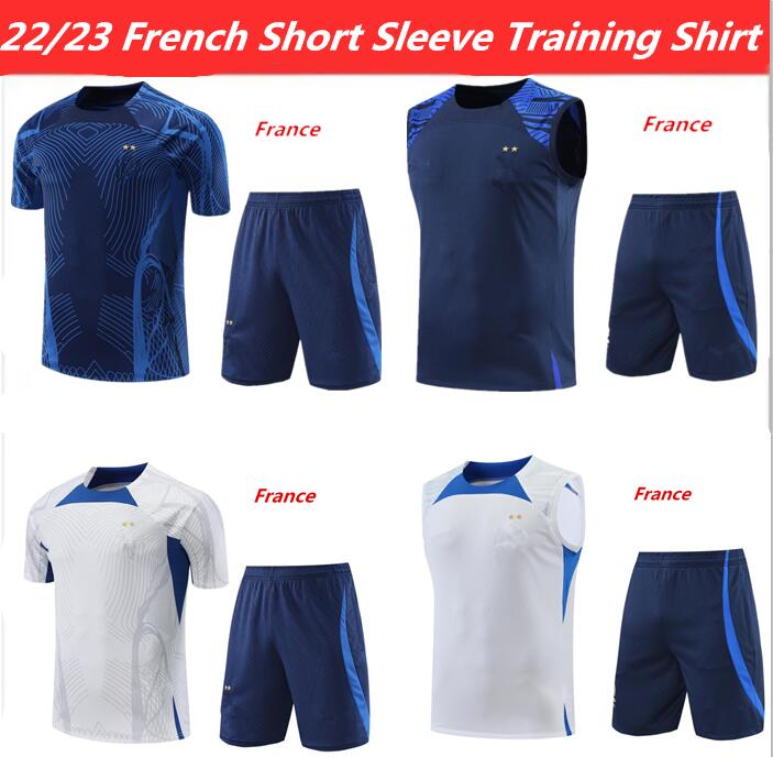 

2022 French fra nce tracksuit soccer jersey BENZEMA MBAPPE equipe 22/23 Football training suit Short sleeves chandal de futbol sweatshirt Sweater survetement, Wine red