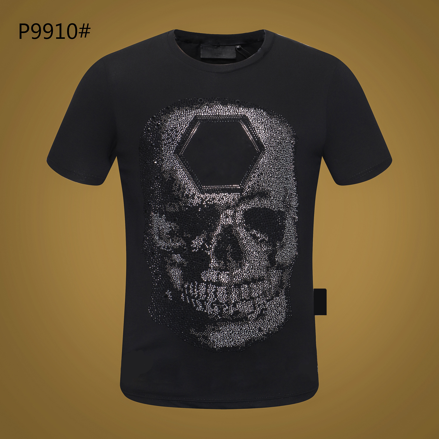 

2023ss mens tshirts men designer PLEIN BEAR skull diamond t shirt short sleeve dollar brown bear brand tee oneck high quality skulls tshirt tees tops pb #125 6Z5A, 17