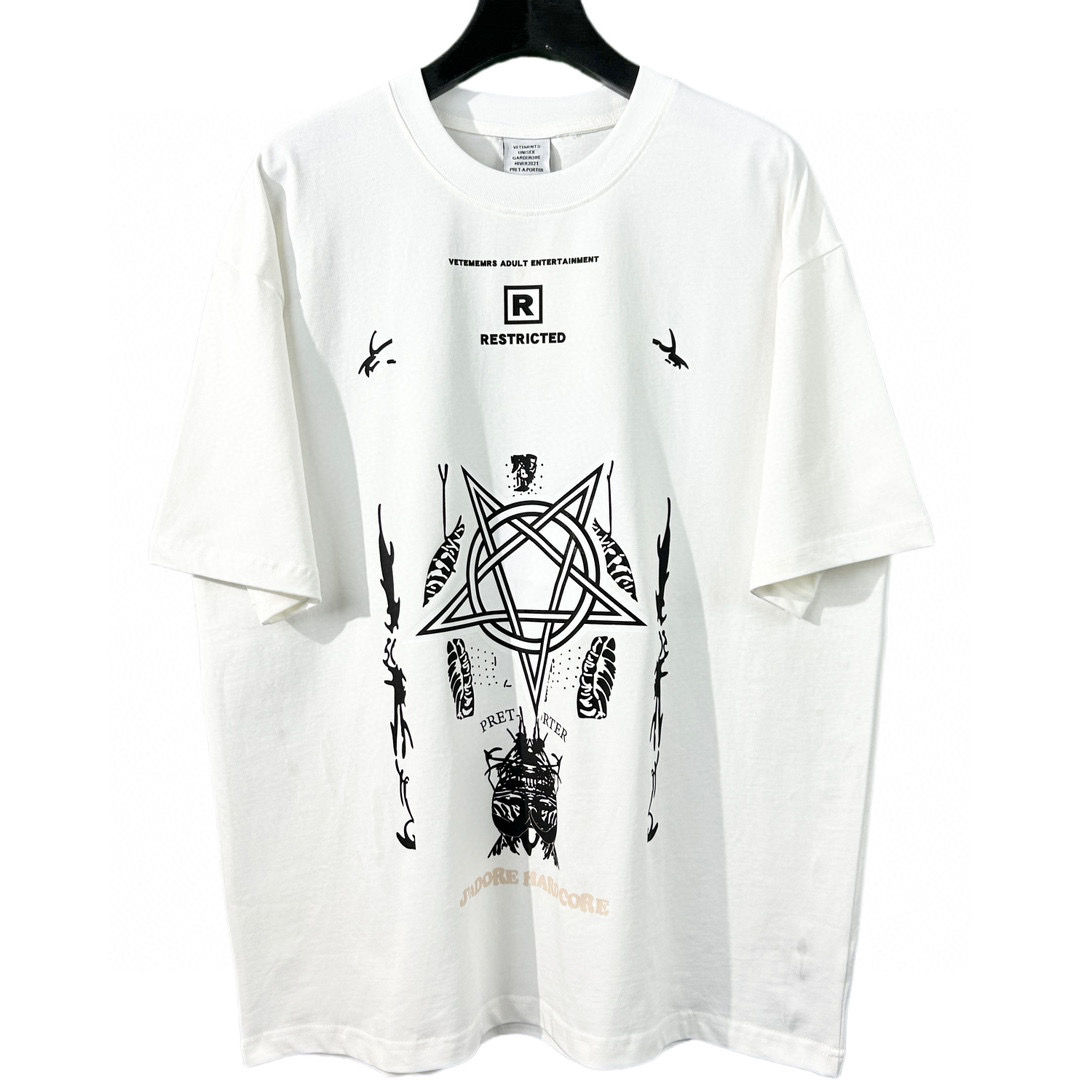 

Men's Plus Tees & Polos Round neck embroidered and printed polar style summer wear with street pure cotton 1wq