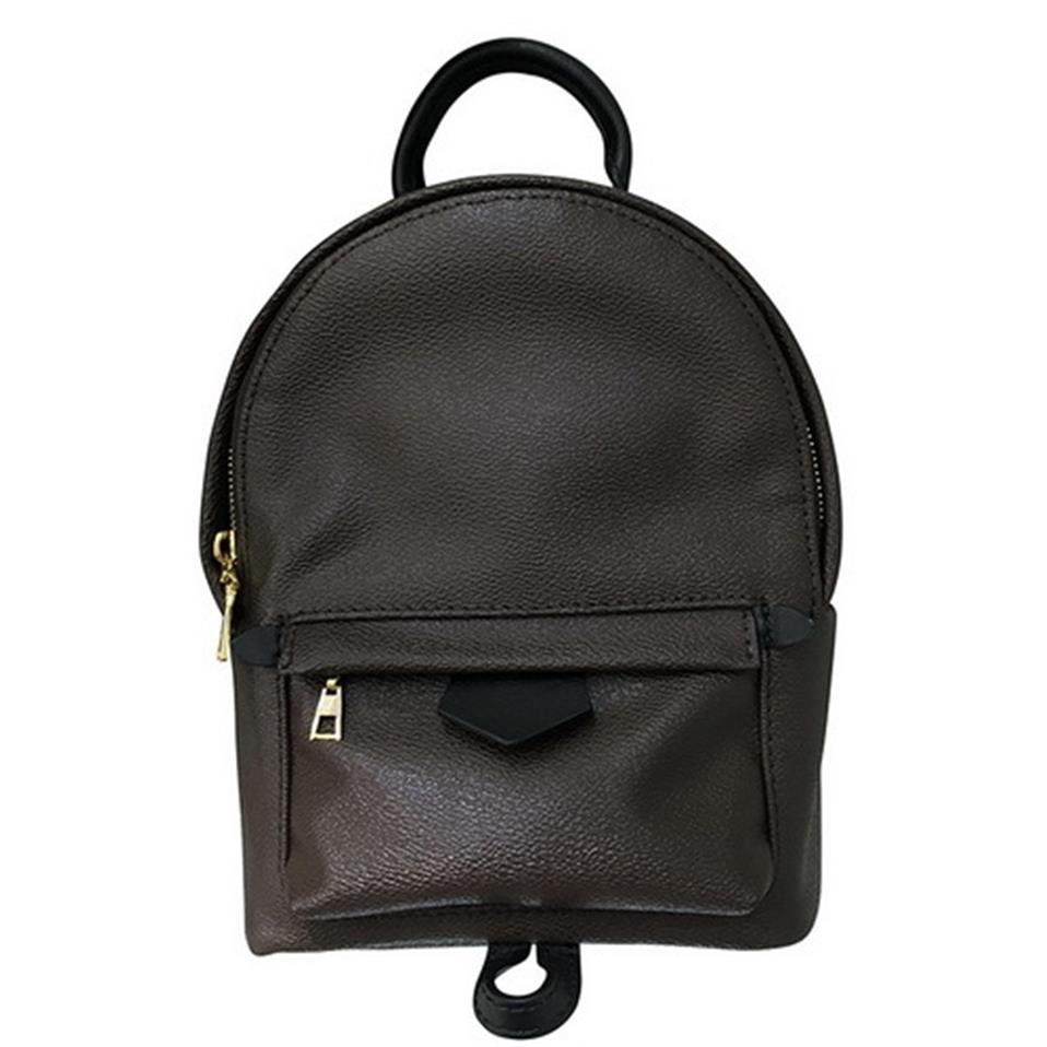 

Fashion Girl Backpack Mini PU Leather Children Backpack Women Printing Leather Backpacks Casual Small Back pack310g, Brown