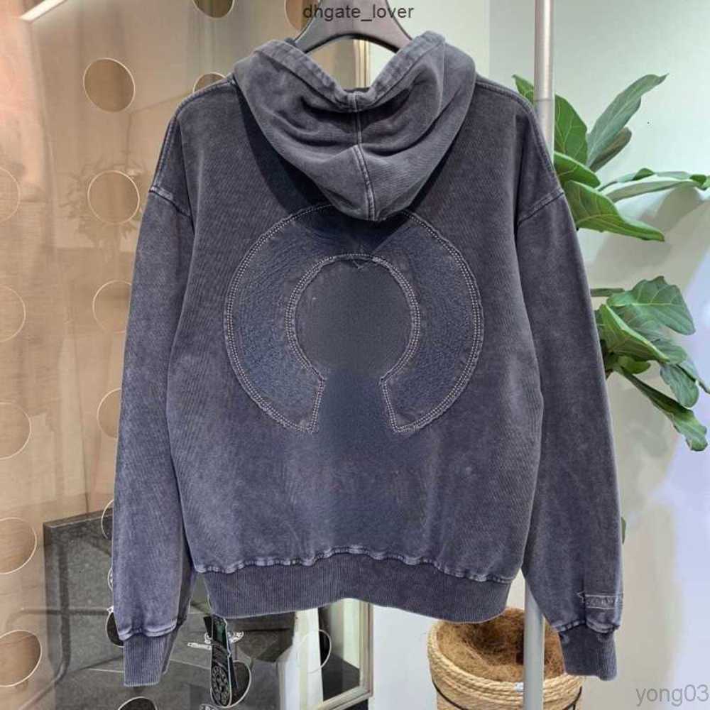 

American Hip Hop Hoodie Mens Sweatshirt Ch Designer Hoodies Men Women Hooded Sweater Cross Embroidered Pullover Cotton Hoody Oversize, Black