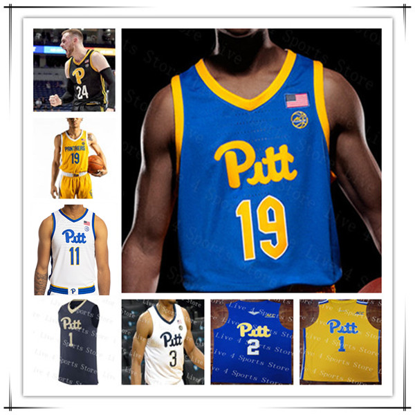 

Ncaa College Basketball Jersey Pittsburgh PITT Jamarius Burton Blake Hinson Nelly Cummings Greg Elliott Sibande John Hugley IV Federiko Federiko Diaz Graham 4XL, Men black