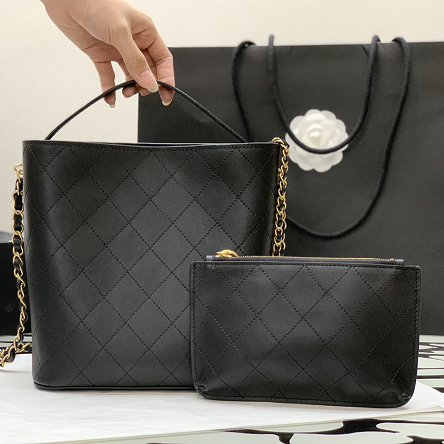 

Designer Bucket Bags Luxury Shoulder Bag 26CM 1:1 Quality Genuine Leather Crossbody Bag With Box MC226