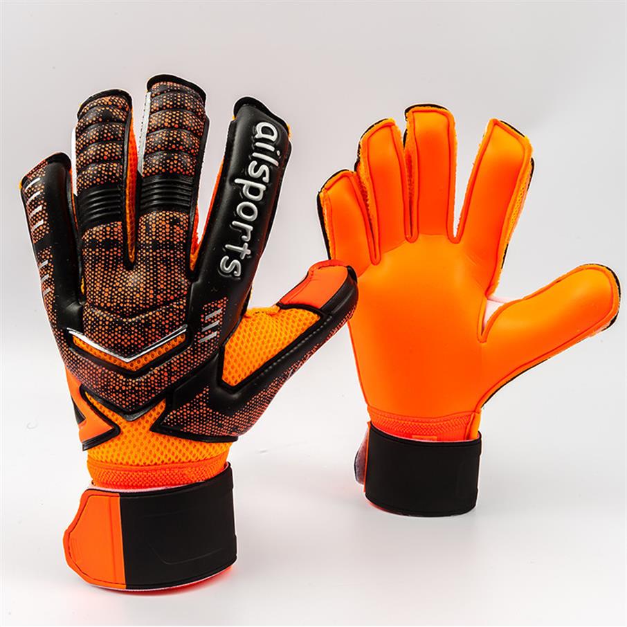 

New Design Professional Soccer Goalkeeper Glvoes Latex Finger Protection Children Adults Football Goalie Gloves LJ200923313p