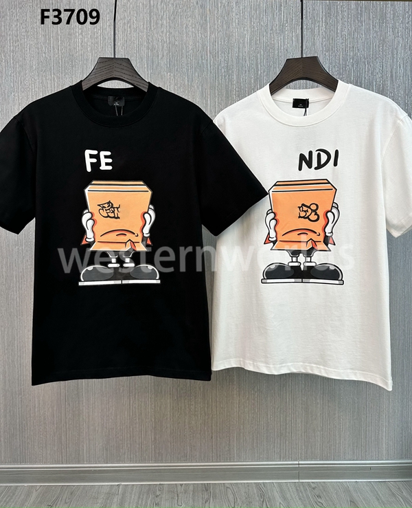 

M- Designers t shirt fendy TOPS TEES Women and men sweat T-Shirts Embroidery hoodies pants fendi tshirts 2023newF10