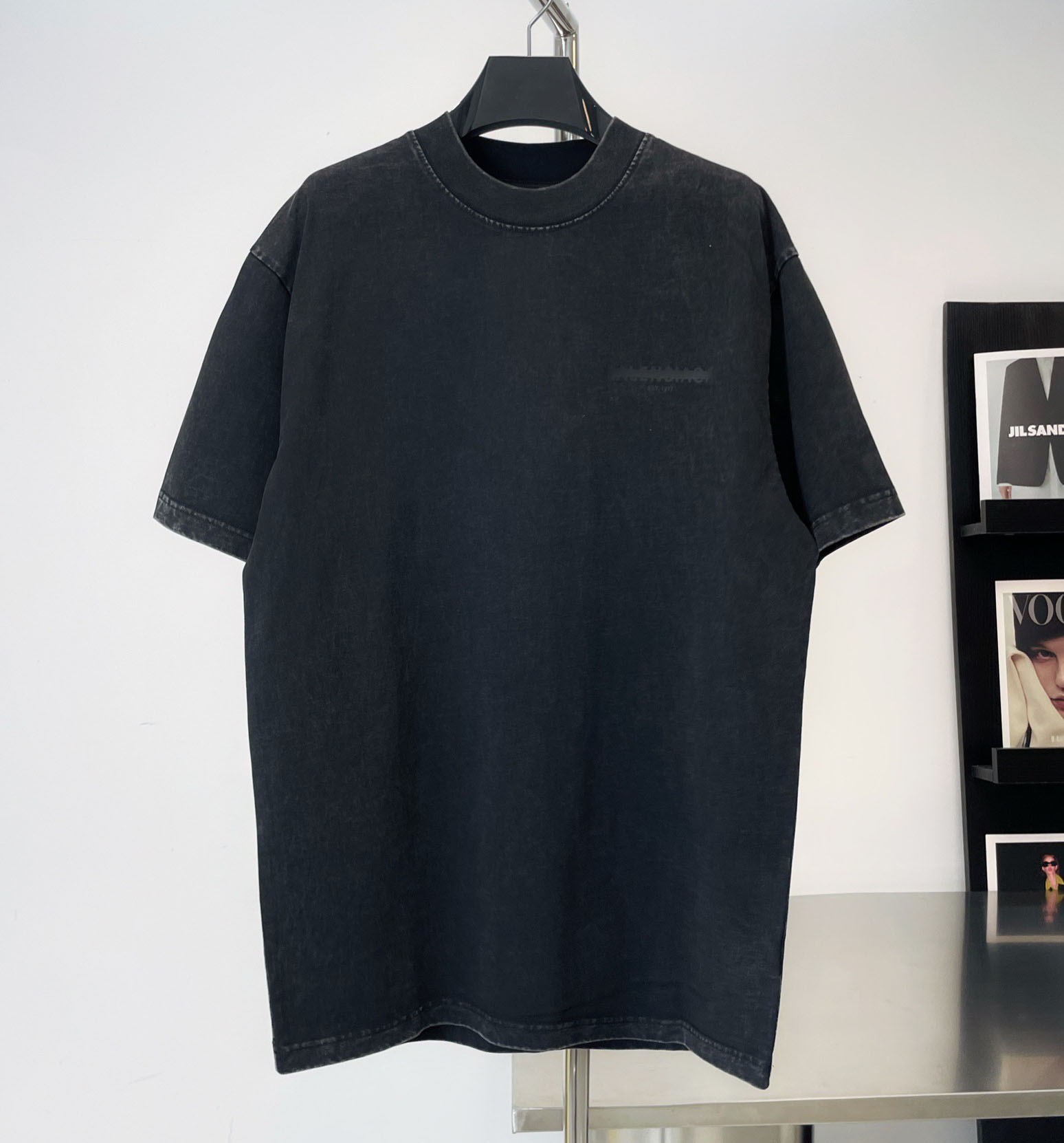 

Men's Plus Tees & Polos Round neck embroidered and printed polar style summer wear with street pure cotton 22efw3