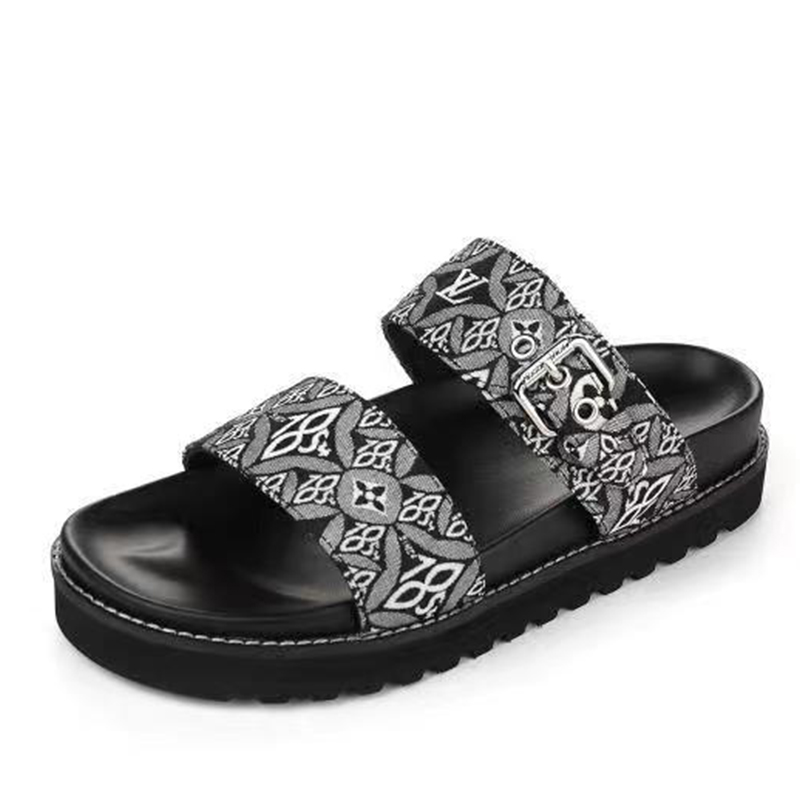 

Dupe L V Women Sandals Fashion shoes Size 35-42 Summer Slippers Belt Buckle Style With Box, #1
