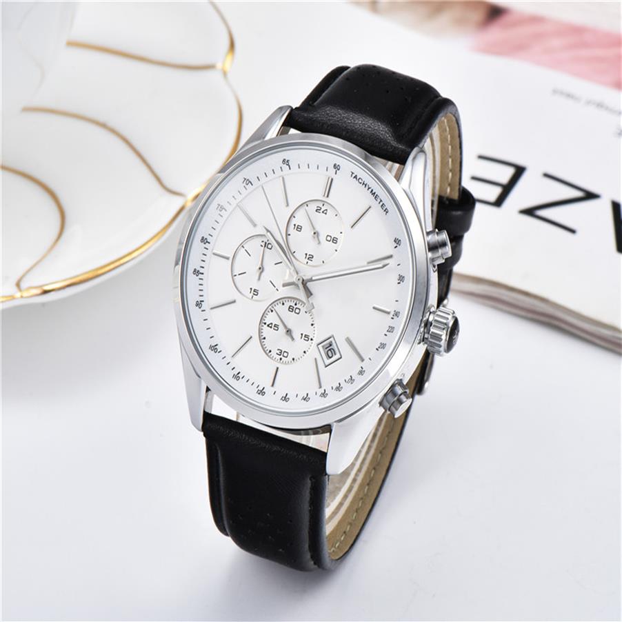 

Top quality men's watch boss all pointer features chronograph quartz watch leather strap men's casual stopwatch Monte Lu286j, 10