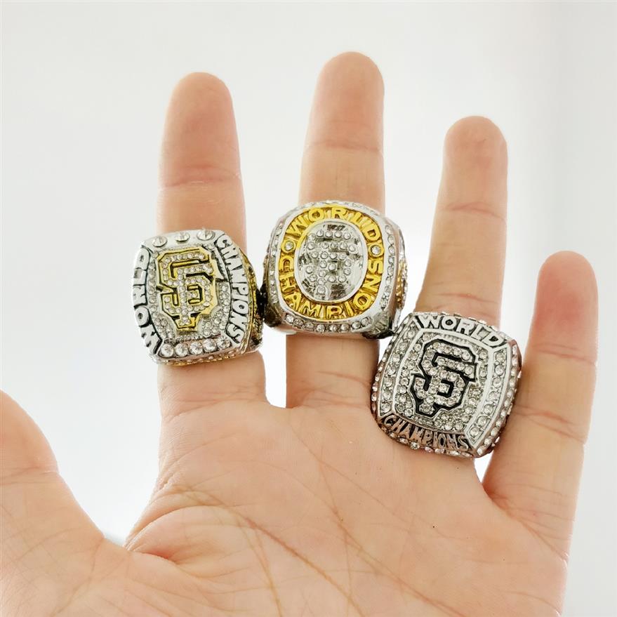 

New Arrival Champions ring 2010 2012 2014 San Francisco Giant s World Championship Ring Fan Gift high quality whole Drop Shipp278Q