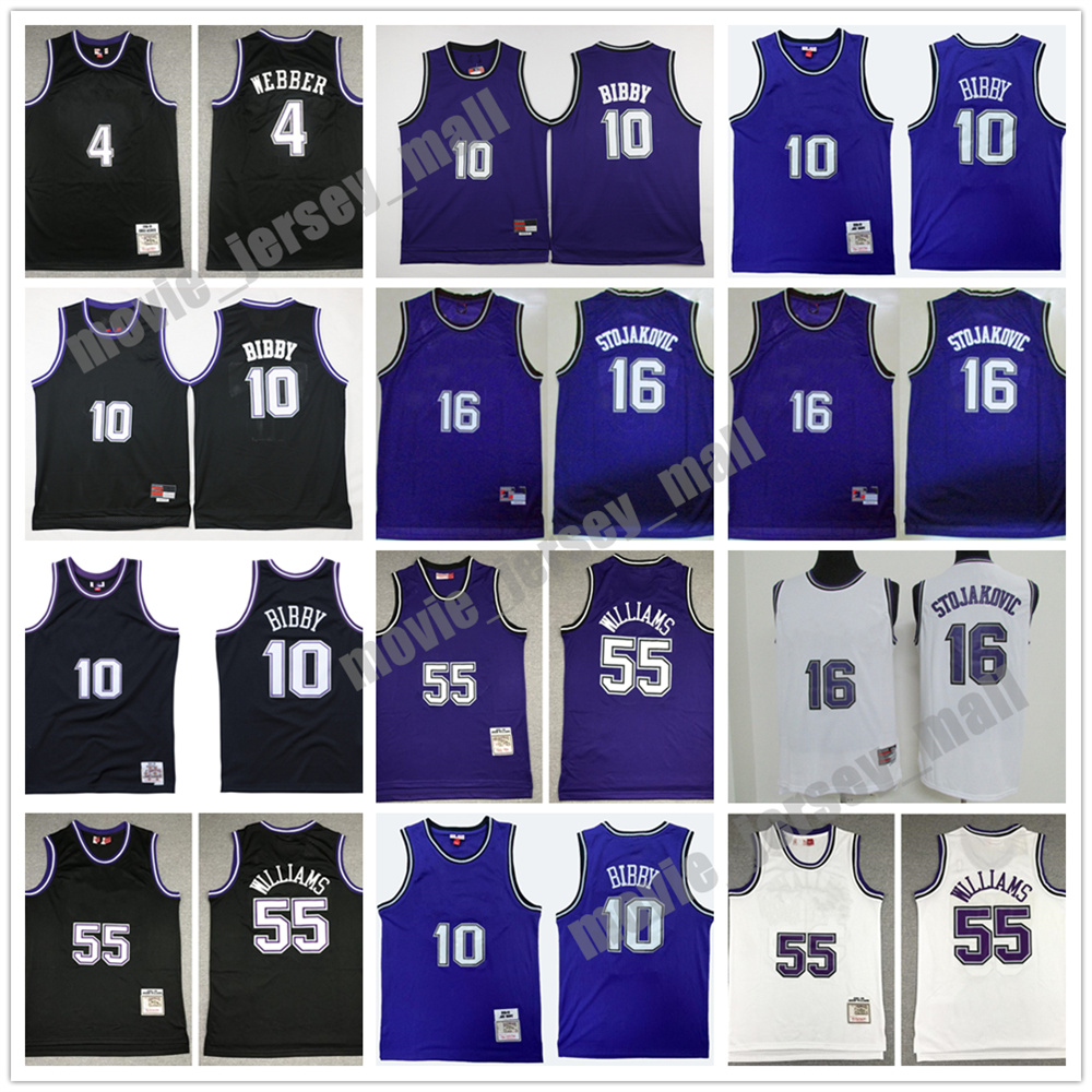 

Custom Youth Kids Women Retro Basketball Jerseys 55 Williams Mitchell Ness Jersey Jason 15 DeMarcus Cousins Mitch Mike Richmond Bibby Chris Stojakovic Webber, As picture (with team name)