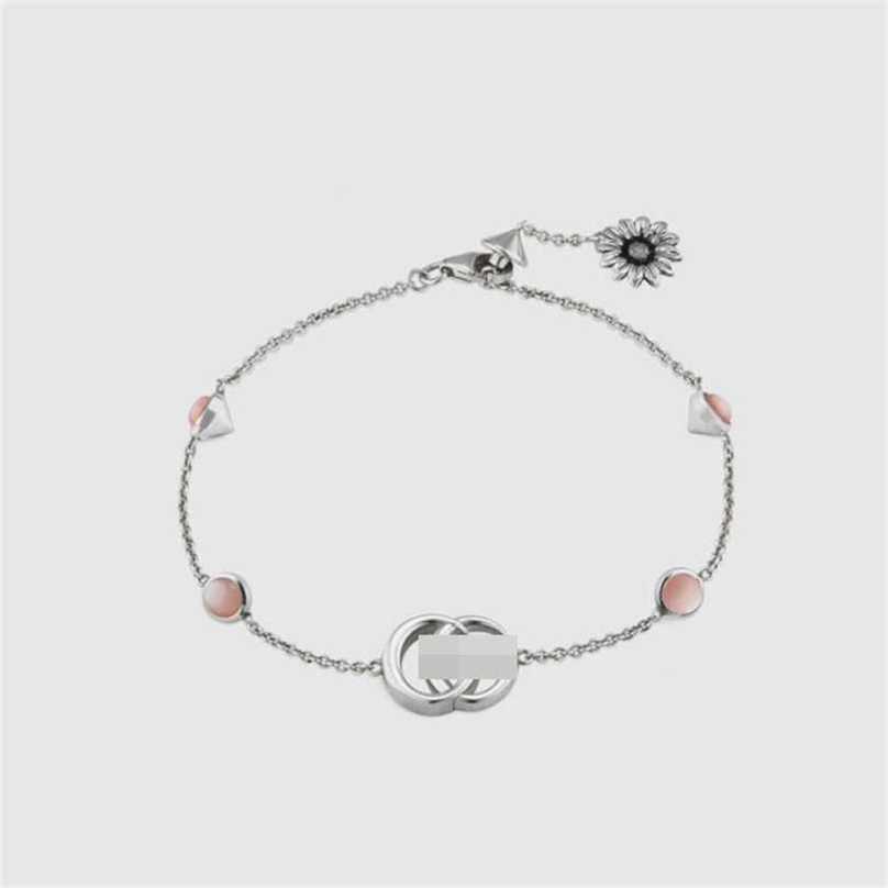 

2023 Designer New Jewelry Double Bracelet 925 Sterling Silver Fashion Men's and Women's Old Versatile Bracelet Daisy Home Bracelet