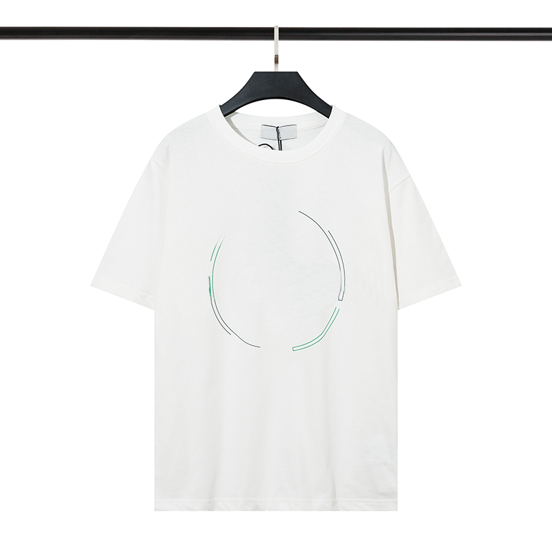 

223# Men's T-Shirts 2023 New Style Compass Printed T-shirt Cotton Loose Tide Brand Short Sleeve, Black 223#