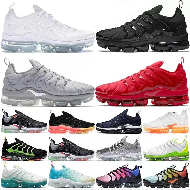 

TN Plus Running Shoes Sneaker Men Knicks Black Bubblegum Yolk Cherry Cool Grey Olive Pure Platinum USA Dark Blue Mens Womens Sports Trainers, 012