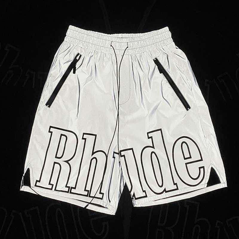 

Casual Long String Reflective Heavy Fabric High Quality Rhude Shorts