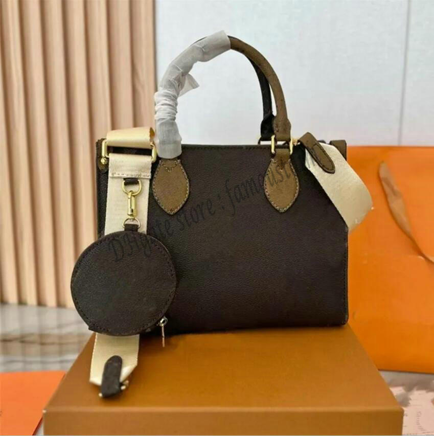 

Designer Tote Bag Women ONTHEGO PM GM Presbyopia Large Capacity Handbag Totes Luxury Shoulder Purse Woman Toron Handle Lady Shopping Hand Bags, 01